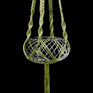 Macrame Pot Plant or Fruit Bowl Hanger