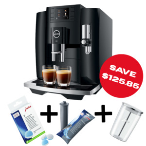 Jura E8 Coffee Machine + Starter Pack Bundle