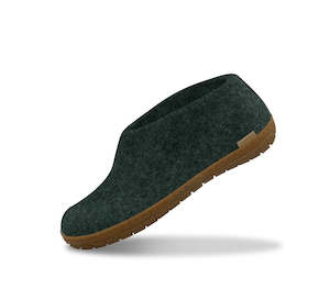 Glerups / Shoe / Forest Green / Rubber Sole