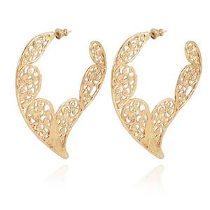 Jewellery: Gas Bijoux / Paule Earrings / Gold