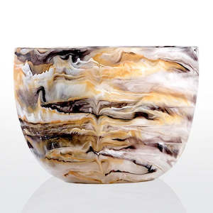 Nashi Home / Deep Bowl /  Small / Mocha Swirl