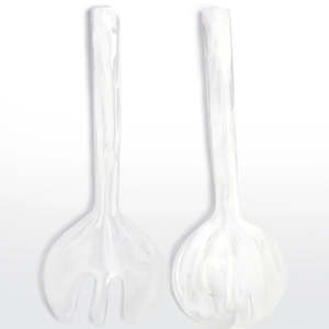 Homewares: Nashi Home / Long Handle Servers / White Swirl