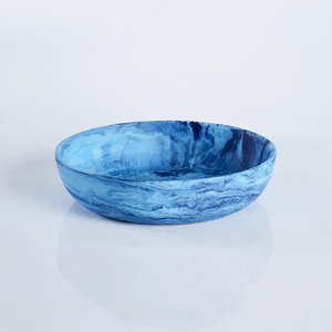 Homewares: Nashi Home / Signiture Round Bowl / Denim Swirl