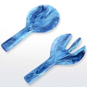 Nashi Home / Short Handle Servers / Denim Swirl