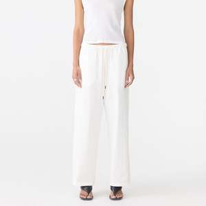 Bassike / Crushed Cotton Minimal Pant / Natural