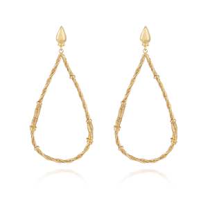 GAS Bijoux / Bibi Torsade Teardrop Earrings / Gold