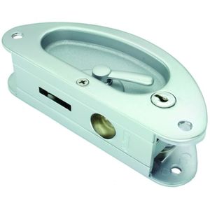 #4699 - INTERIOR SLIDING DOOR LOCK KEY LOCKING CHROME 155MM