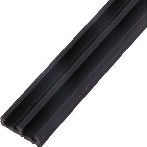 Residential Sliding Door Hardware: Sliding Door Bottom Track Plastic Black 700mm