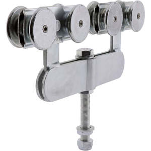 Commercial Sliding Door Hardware: 8 Wheel Trolley Zinc M16 1200kg