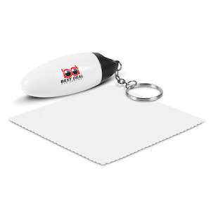Microfibre Cloth Key Ring - Cost Effective Corporate Gifts Promotional