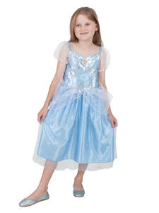 Costumes Starting With C: Cinderella Sparkle Deluxe Costume for Kids - Disney Cinderella