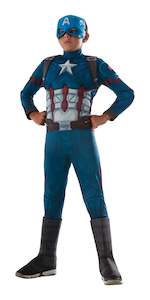 Costumes Starting With C: Captain America Deluxe Costume for Kids - Marvel Captain America: Civil War