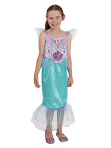 Costumes Starting With A: Ariel Sparkle Deluxe Costume for Kids - Disney The Little Mermaid