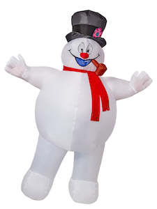 Costumes Starting With F: Frosty the Snowman Inflatable Costume for Adults