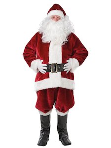 Costumes Starting With S: Santa Claus Plush Costume for Adults