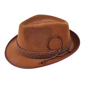Oktoberfest Brown Felt Hat for Adults