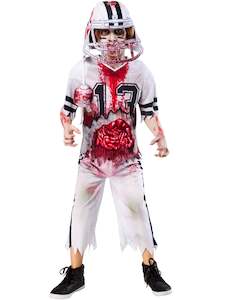 Zombie American Football Player Costume for Kids