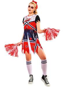 Zombie Cheerleader Costume for Adults