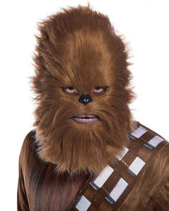50 And Under: Chewbacca Mask with Fur for Adults - Star Wars
