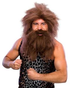 50 And Under: Caveman Beard and Wig Set for Adults