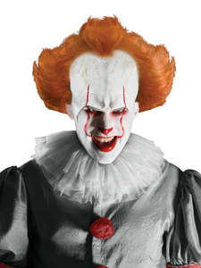 50 And Under: Pennywise Wig & Headpiece for Adults - IT Movie 2017
