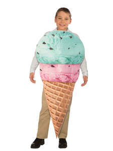50 And Under: Ice Cream Cone Costume for Kids