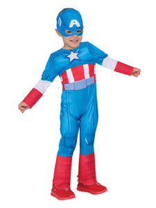 Captain America Deluxe Costume for Toddlers - Marvel Spidey & His Amazing Friends