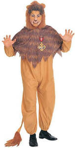 100 And Under: Cowardly Lion Costume for Adults - The Wizard of Oz