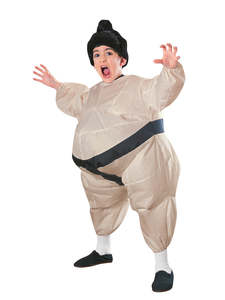 100 And Under: Sumo Wrestler Inflatable Costume for Kids