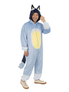 100 And Over: Bandit Onesie Costume for Adults - Bluey