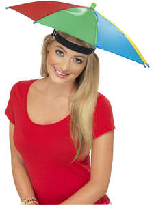 Umbrella Multi-coloured Hat for Adults