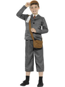 75 And Under: WW2 Evacuee Boy Costume for Kids