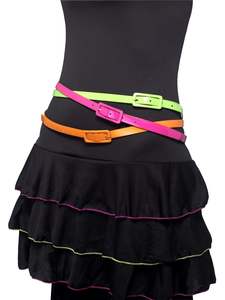 Neon Belts 3 Pack Accessory for Adults