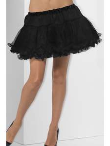 50 And Under: Black Petticoat for Adults