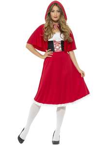 75 And Under: Red Riding Hood Long Costume for Adults