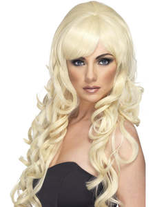 75 And Under: Pop Starlet Blonde Wig for Adults