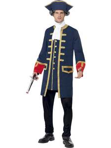 Naval Officer 18th Century Unform Costume for Adults