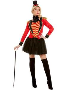 100 And Over: Circus Ringmaster Lady Deluxe Costume for Adults