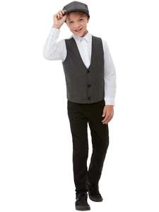 100 Days Of School Costumes Accessories: 1920s Gangster Boy Accessory Kit for Kids - Grey