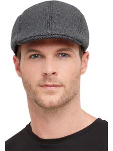 100 Days Of School Costumes Accessories: 1920s Gangster Flat Cap for Adults - Grey