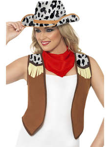 45 To 60: Cowgirl Costume Kit for Adults