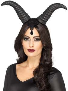 Costumes Starting With D: Demonic Queen Horns for Adults