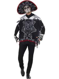 Day of the Dead Bandit Costume for Adults