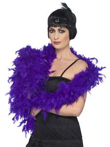 Feather Boa Deluxe Accessory for Adults - Purple