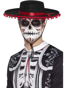 25 And Under: Day of the Dead Senor Hat for Adults
