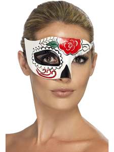 Day of the Dead Half Eyemask for Adults