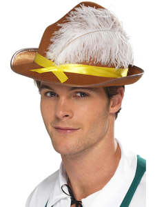 Bavarian Brown Hat for Adults