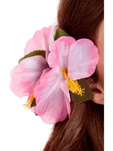 Hawaiian Flower Hair Clip - Pink Hibiscus