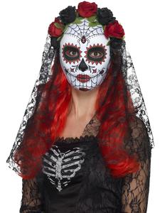 Day of the Dead Senorita Mask for Adults