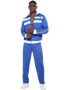 75 And Under: Scouser Blue Tracksuit Costume for Adults